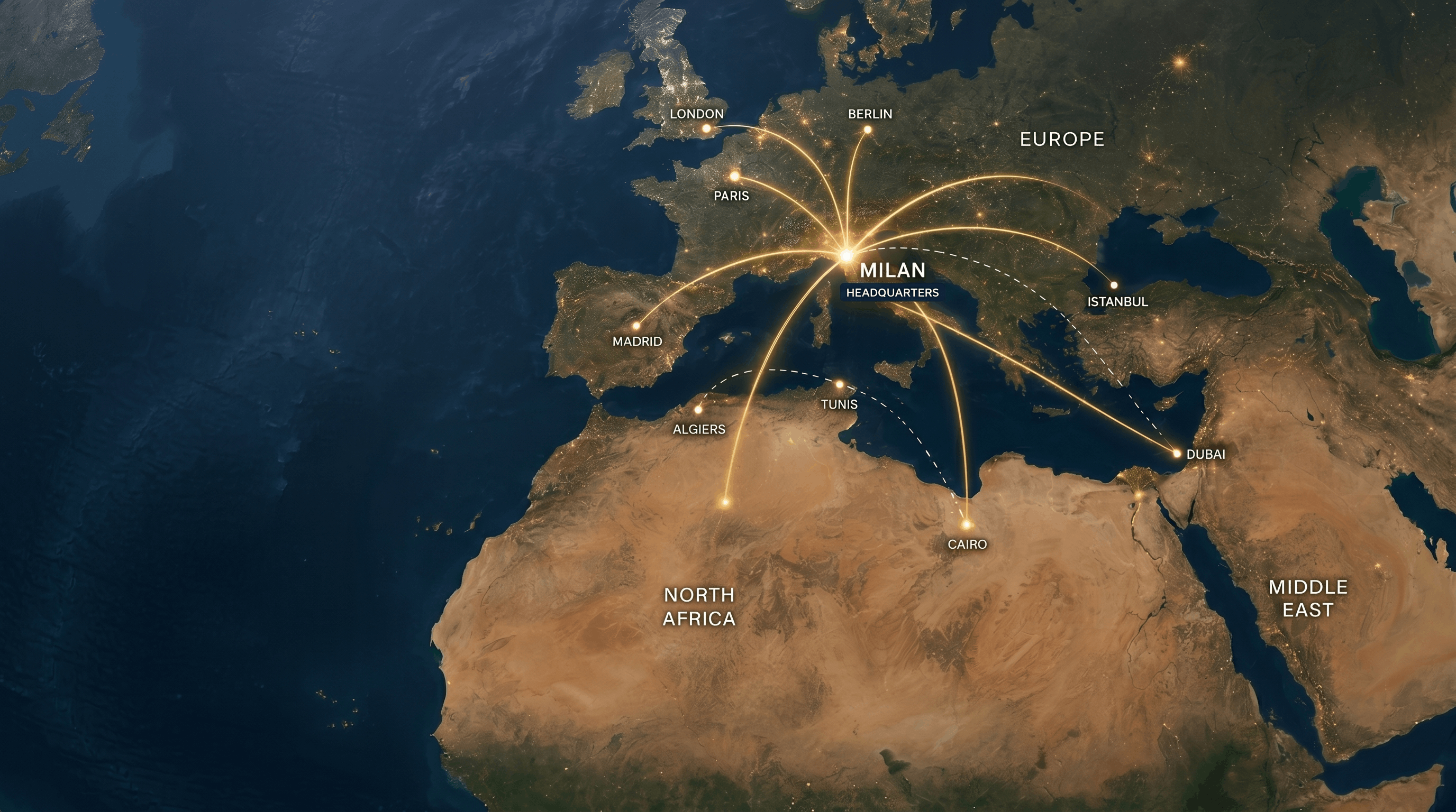 ROC Italia geographic presence across Europe, North Africa, and the Middle East
